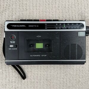 Realistic Minisette VII AM-FM Radio Cassette Recorder 14-803 Vintage Parts Only